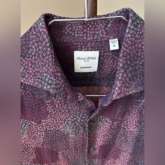 Murano baird mcnutt linen short sleeve button down shirt - Picture 2 of 6